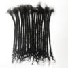 100% Real Human Hair 0.4cm Width 12 Inch Loc extensions 30 Strands per pack Full Handmade Dreadlock Extensions Can be dyed and bleached for Men Women Kids view 2