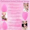 14 Pcs Make up Sponges Beauty Sponges Blender with 4 Pcs Powder Puff and 4 Pcs Mini Makeup Sponge for Foundation,Liquid,Powder,Concealer,Cream(Hot Pink) view 3