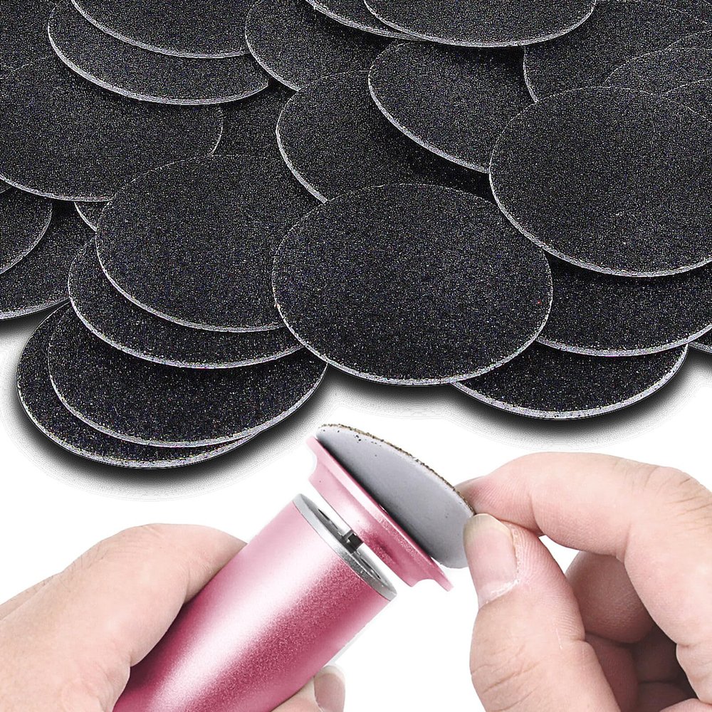 60PCS Replaceable Sandpaper Refill Discs for Electric Foot File Callus Remover (Grit 80)