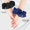 100% Mulberry Silk Scrunchies for Women, Oversized XL Hair Tie for Sleeping, Curly Thick or Thin Hair, No Damage Soft Silk Hair Accessory view 2
