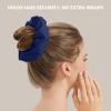 100% Mulberry Silk Scrunchies for Women, Oversized XL Hair Tie for Sleeping, Curly Thick or Thin Hair, No Damage Soft Silk Hair Accessory view 3