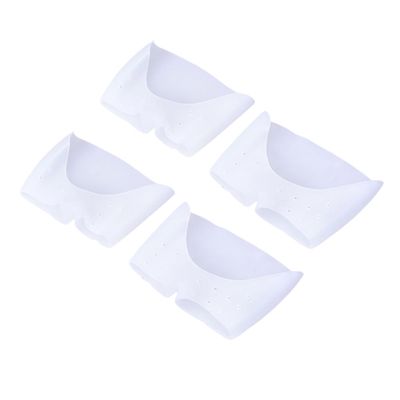 2 Pair Sebs Toe Shoe Cover with Hole White Forefoot Cushion