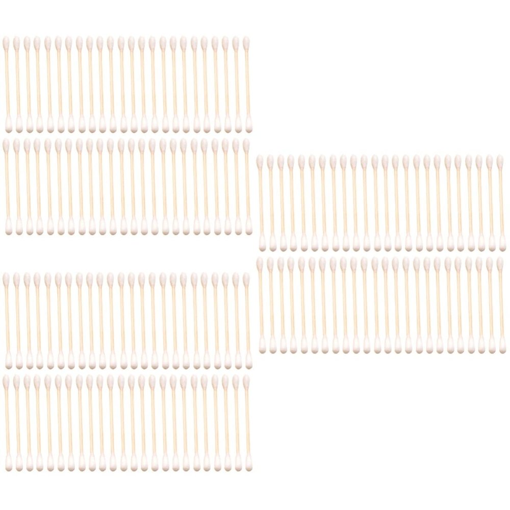 VINTORKY 900pcs Double-headed Cotton Swabs for Makeup and Cleaning Natural Cotton Buds for Personal Care and Household Use Soft and Absorbent Sticks