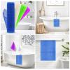 4 Pieces African Net Sponge for Deep Exfoliation  African Net Sponge Authentic, Exfoliating Washcloth, Quick-Drying African Exfoliating Net for Smooth & Glowing Skin(Blue, Green, Purple, White) view 2