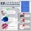 4 Pieces African Net Sponge for Deep Exfoliation  African Net Sponge Authentic, Exfoliating Washcloth, Quick-Drying African Exfoliating Net for Smooth & Glowing Skin(Blue, Green, Purple, White) view 4