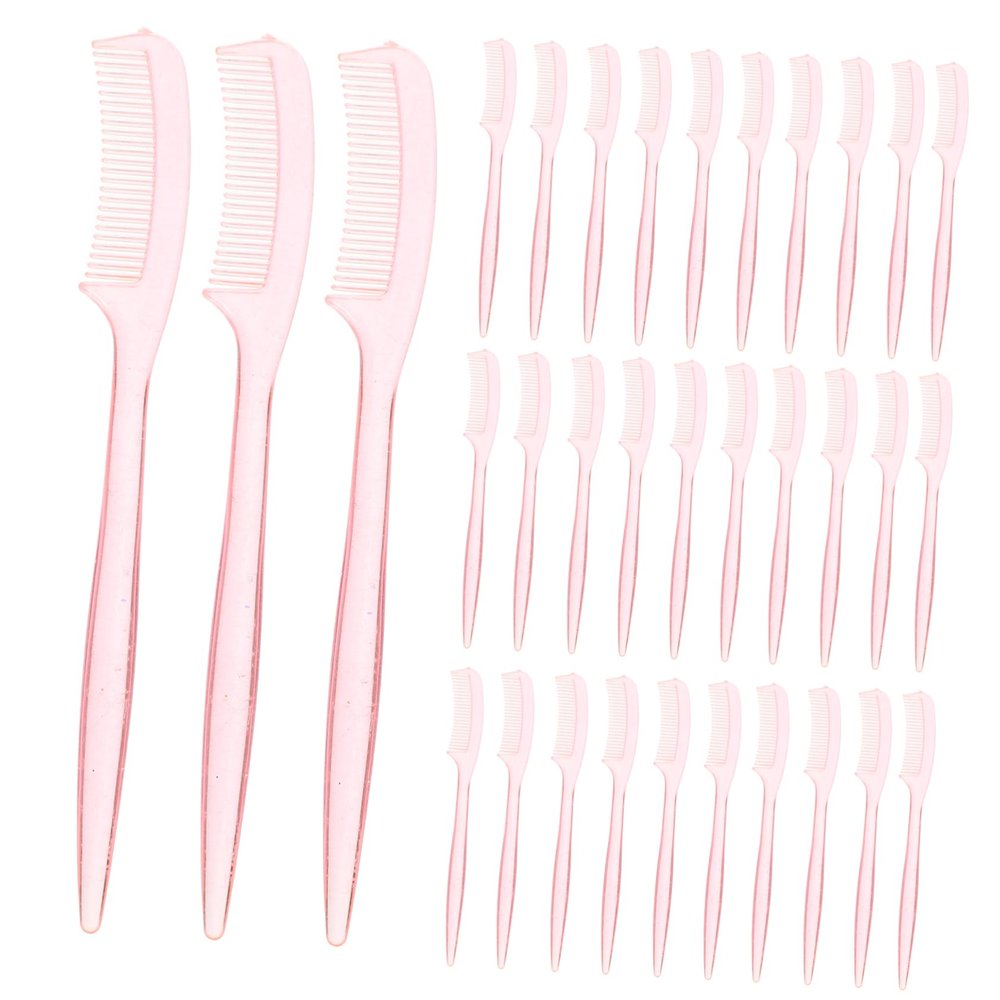 Gogogmee 100pcs Eyelash Extension Brush Mini Eyelash Comb Eyebrow Brush Lash Grooming Tool for Mascara Application for Home Salon Use Random Color