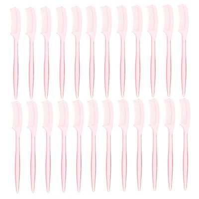 FOYTOKI 100pcs Professional Eyelash Brush Eyebrow Comb Lash Shaper for Mascara Application Random Color