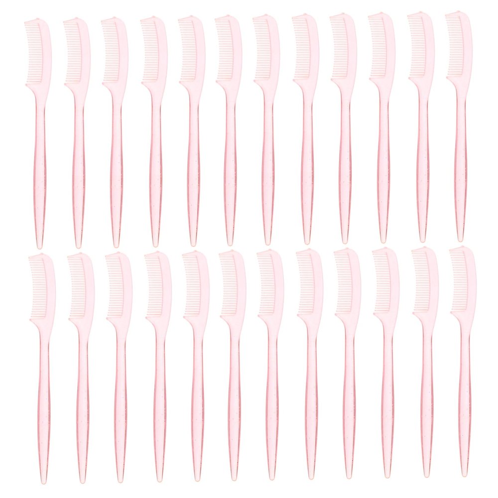 FOYTOKI 100pcs Professional Eyelash Brush Eyebrow Comb Lash Shaper for Mascara Application Random Color