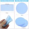 120 Count Compressed Facial Sponges, Face Cleansing Sponge for Estheticians Compress Exfoliating Spa Wash Round Makeup Removal Pads for Women(Blue) view 2