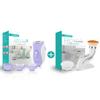VOGOE 4-in-1 Cordless Epilator for Women 21 Tweezers Electric and 2-in-1 Facial Cleansing Brush 2-Speed Rotation view 1