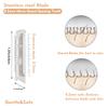 12 Pack Replacement Heads for Finishing Touch Flawless Dermaplane Glo Facial Exfoliation Tool, Replacement Blades for Flawless Dermaplane Glo Razor- Include Replace Tray + Clean Brush view 3