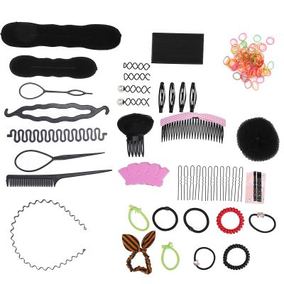 Akozon Hair Braiding Tool Set - 20pcs Styling Twists Plait Hairdressing Accessory for Multiple Styles