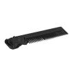 Akozon Mens Beard Comb, Stainless Steel Beard Styling Comb, Unique Three Dimensional Portrait Shape for Hair Care, Pocket-Friendly Mustache Comb for Travel and Daily Use (Black view 1