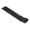Akozon Mens Beard Comb, Stainless Steel Beard Styling Comb, Unique Three Dimensional Portrait Shape for Hair Care, Pocket-Friendly Mustache Comb for Travel and Daily Use (Black view 4