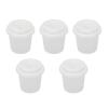 Akozon 5 PCS Portable CupShaped Transparent Makeup Egg Storage Box, Beauty Egg Sponge Organizer for Travel and Bathroom Use view 1