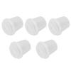 Akozon 5 PCS Portable CupShaped Transparent Makeup Egg Storage Box, Beauty Egg Sponge Organizer for Travel and Bathroom Use view 3