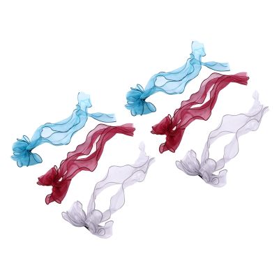 6pcs Stylish Korean Candy Color Hair Bow Ties, Bowknot Hair Band for Women and Girls - Easy to Wear, Fashionable Accessory for Any Occasion