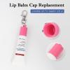 Keychain Cap Compatible with Aquaphor 0.35 oz Lip Repair, Portable Holder Keychain Cap Compatible with Aquaphor Lip Balm (Blue+Pink) view 3