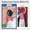 Keychain Cap Compatible with Aquaphor 0.35 oz Lip Repair, Portable Holder Keychain Cap Compatible with Aquaphor Lip Balm (Blue+Pink) view 4