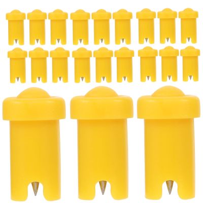 OHPHCALL 100pcs Eyelash Glue Bottle Nozzle Needles Blocking Pins for Eyelash Extensions Compatible Standard Bottles Precision Applicator for Easy Use