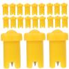 OHPHCALL 100pcs Eyelash Glue Bottle Nozzle Needles Blocking Pins for Eyelash Extensions Compatible Standard Bottles Precision Applicator for Easy Use view 1