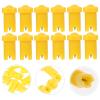 OHPHCALL 100pcs Eyelash Glue Bottle Nozzle Needles Blocking Pins for Eyelash Extensions Compatible Standard Bottles Precision Applicator for Easy Use view 4