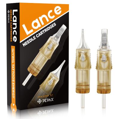 PEPAX Lance Tattoo Needles Cartridge 0603RLL - 20Pcs Tattoo Cartridge Needle #06 Bugpin 3 Round Liner Tattoo Cartridge Diameter 0.20mm Long Taper 5.0mm Safety Membrane for Makeup Tattoo Machine
