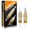 PEPAX Lance Tattoo Needles Cartridge 0603RLL - 20Pcs Tattoo Cartridge Needle #06 Bugpin 3 Round Liner Tattoo Cartridge Diameter 0.20mm Long Taper 5.0mm Safety Membrane for Makeup Tattoo Machine view 1
