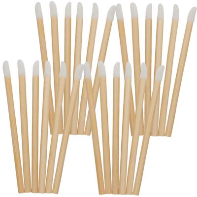 HAPINARY 100pcs Wooden Lip Brush for Lipstick Applicator Brushes Makeup Exfoliating Lipstick Applicator Wands