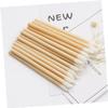 HAPINARY 100pcs Wooden Lip Brush for Lipstick Applicator Brushes Makeup Exfoliating Lipstick Applicator Wands view 2