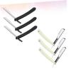 HAPINARY 6pc Vintage Manual Shaver Set for Men Beard Trimmer Razor 3 White 3 Black Included view 3