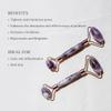 Amethyst Facial Roller 98.5% Pure Premium Amethyst Stone view 2