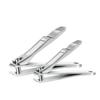 Beatifufu 2pcs Stainless Steel Nail Clipper Set Durable Manicure Kit with Nail Scissors for Men and Women Includes Small and Large view 1