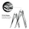 Beatifufu 2pcs Stainless Steel Nail Clipper Set Durable Manicure Kit with Nail Scissors for Men and Women Includes Small and Large view 3