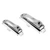 Beatifufu 2pcs Stainless Steel Nail Clipper Set Durable Manicure Kit with Nail Scissors for Men and Women Includes Small and Large view 4