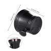 FRCOLOR Plastic Shaving Soap Bowl for Men Black Shaving Mug with Round Handle for Easy Lathering and Face Care Portable Design view 2
