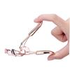 Beatifufu Makeup Beauty Tool Professional Eyelash Curler Tweezer Rose Gold Stainless Steel Clip for Lash Accessories view 4