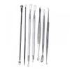 Beatifufu 7pcs Tool Kit Comedone Extractor Set for Blemish Removal Face Includes Spoon and Spade Tips for Skin Care view 1