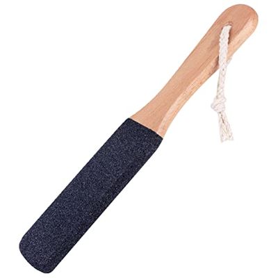 BIUDECO 2 Pcs Wooden Handle Foot File Remover Double-Sided Scraper for Foot Removal