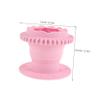 Gogogmee Makeup Sponge Cleaner Case Foldable Silicone Brush Cleaner Bowl for Efficient Cosmetic Cleaning Multi-functional Makeup Brush Tool Hanging Hole for Beauty Routines view 2