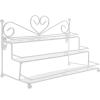 HOOTNEE Metal Nail Polish Organizer Rack Rows for Displaying Bottles Base for Home and Salon Use for Nail Polish Holder Cosmetic Storage view 1