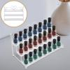 HOOTNEE Metal Nail Polish Organizer Rack Rows for Displaying Bottles Base for Home and Salon Use for Nail Polish Holder Cosmetic Storage view 3