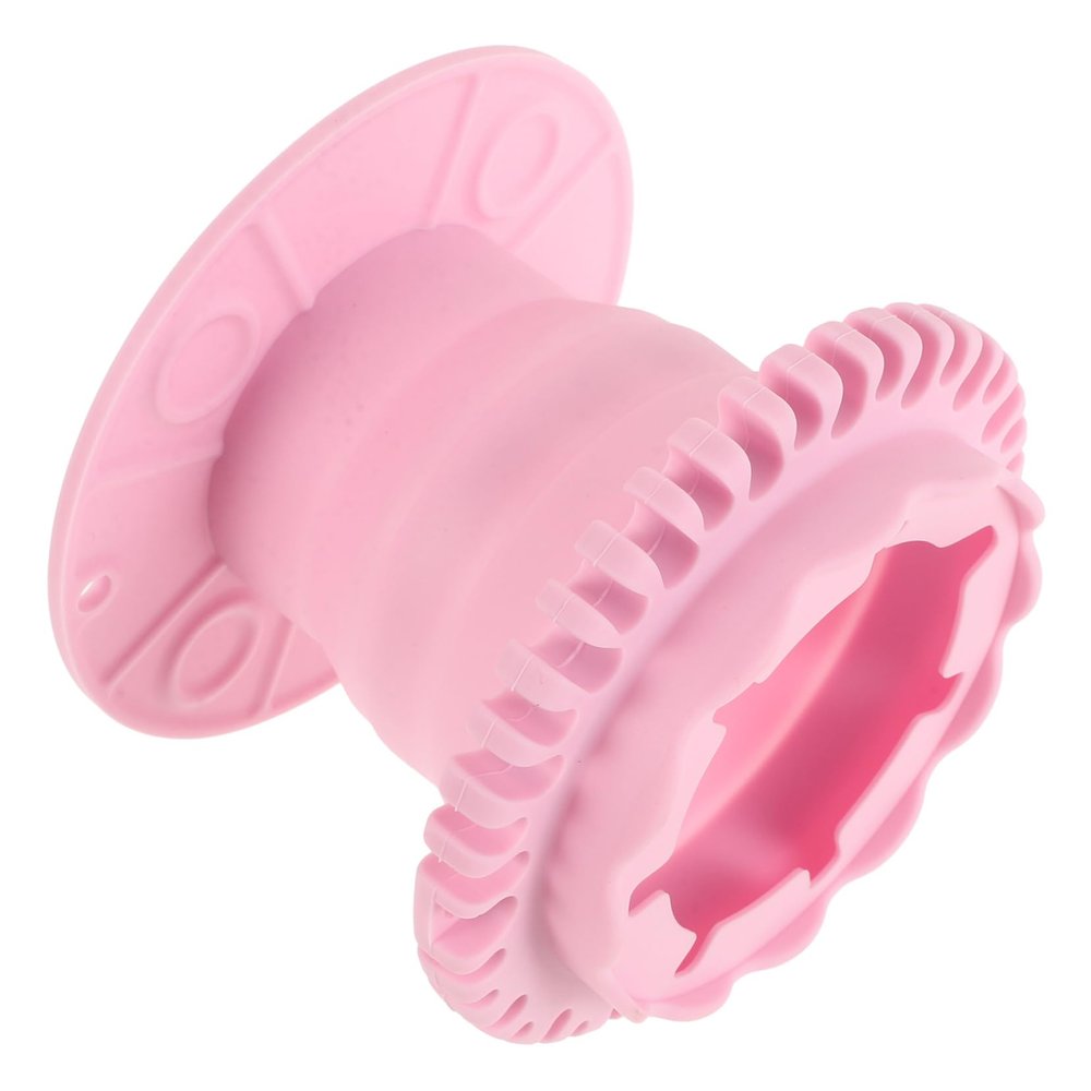 FOYTOKI Folding Makeup Sponge Cleaner Box Multi-functional Silicone Cleaning Tool for Brushes and Sponges Space-saving Design for Easy Storage Travel-friendly Makeup Accessory Pink