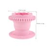 FOYTOKI Folding Makeup Sponge Cleaner Box Multi-functional Silicone Cleaning Tool for Brushes and Sponges Space-saving Design for Easy Storage Travel-friendly Makeup Accessory Pink view 2