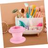 FOYTOKI Folding Makeup Sponge Cleaner Box Multi-functional Silicone Cleaning Tool for Brushes and Sponges Space-saving Design for Easy Storage Travel-friendly Makeup Accessory Pink view 4