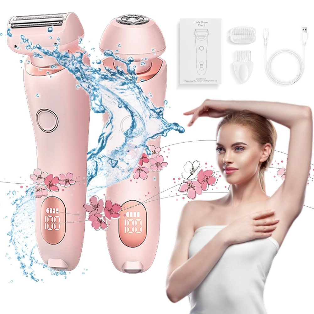 Duskofficial,Livora Electric Shaver for Women,Duskofficial The Glide Pro 3.0,Wet Dry Electric Women,Silk Glide Waterproof Electric Shaver with Removable Head /862