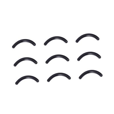 BIUDECO 100pcs Eyelash Curler Refill Pads Durable Rubber Strip for Women Fit Cushions for Eyelash Curlers Black Silicone Replacement Accessory