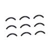 BIUDECO 100pcs Eyelash Curler Refill Pads Durable Rubber Strip for Women Fit Cushions for Eyelash Curlers Black Silicone Replacement Accessory view 1