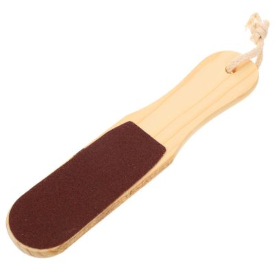 BIUDECO Foot Rasp Callus Remover Wooden Handle Double-Sided Foot File Pedicure Exfoliating Brush
