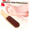 BIUDECO Foot Rasp Callus Remover Wooden Handle Double-Sided Foot File Pedicure Exfoliating Brush view 3